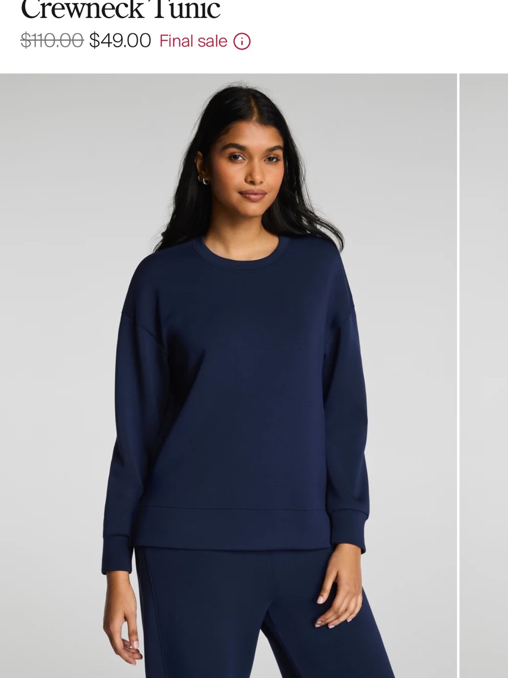 SPANX AirEssentials Crewneck Tunic - XS